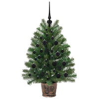Albero di Natale artificiale con 150 LED Verde 95 cm PE e PVC 3397316