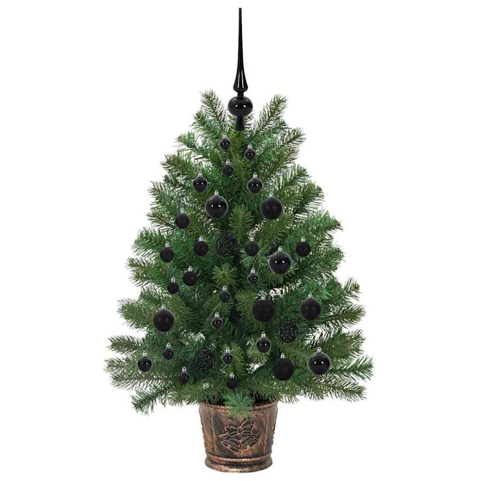 Albero di Natale artificiale con 150 LED Verde 95 cm PE e PVC 3397316