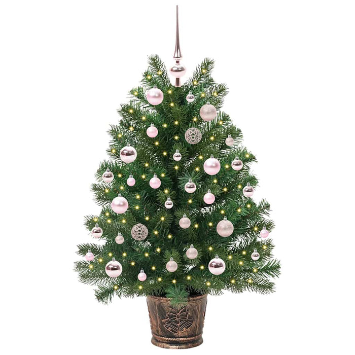 Albero di Natale artificiale con 150 LED Verde 95 cm PE e PVC 3397317