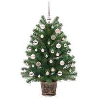Albero di Natale artificiale con 150 LED Verde 95 cm PE e PVC 3397317