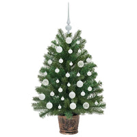 Albero di Natale artificiale con 150 LED Verde 95 cm PE e PVC 3397318