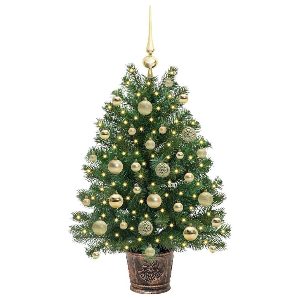 Albero di Natale artificiale con 150 LED Verde 95 cm PE e PVC 3397319