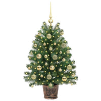 Albero di Natale artificiale con 150 LED Verde 95 cm PE e PVC 3397319