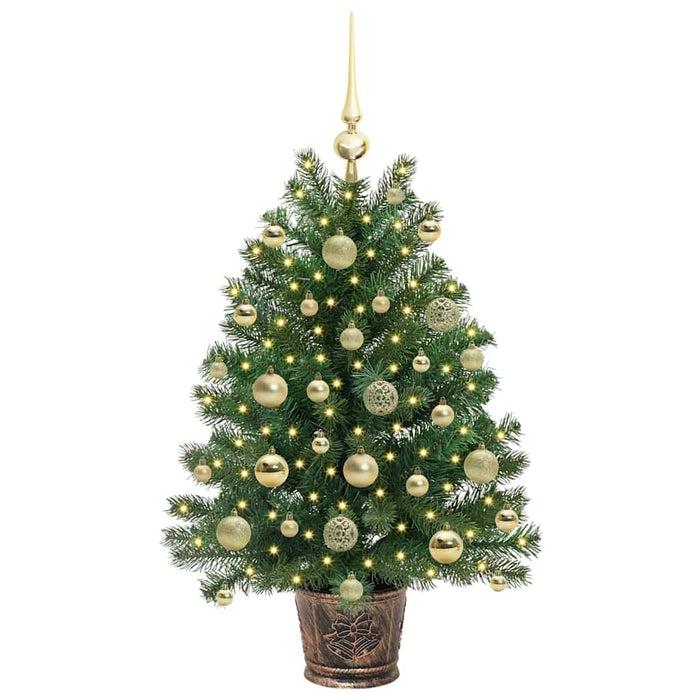 Albero di Natale artificiale con 150 LED Verde 95 cm PE e PVC 3397319