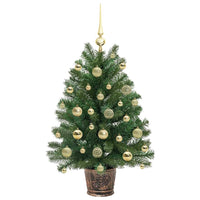 Albero di Natale artificiale con 150 LED Verde 95 cm PE e PVC 3397319