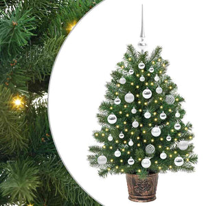 Albero di Natale artificiale con 150 LED Verde 95 cm PE e PVC 3397320