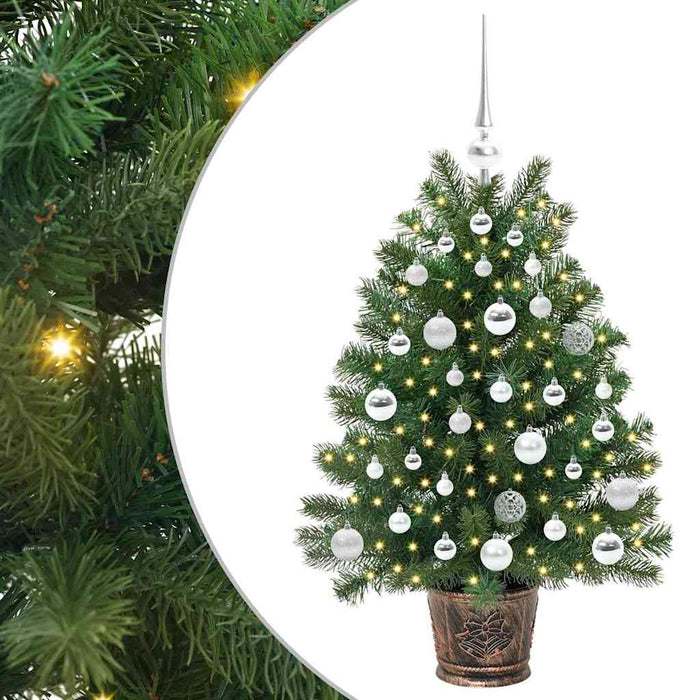 Albero di Natale artificiale con 150 LED Verde 95 cm PE e PVC 3397320