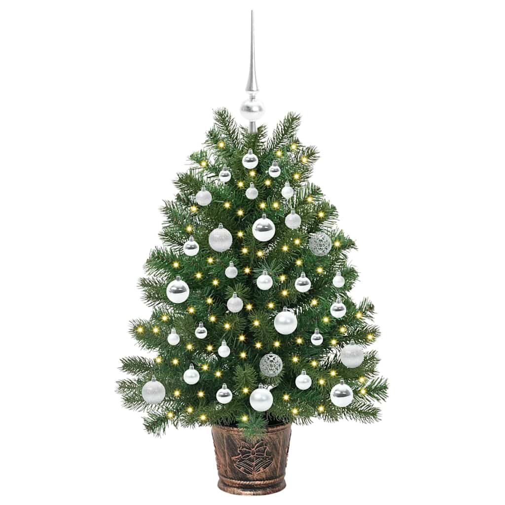 Albero di Natale artificiale con 150 LED Verde 95 cm PE e PVC 3397320