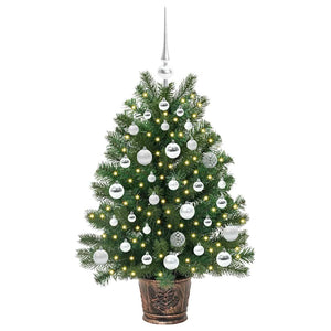 Albero di Natale artificiale con 150 LED Verde 95 cm PE e PVC 3397320
