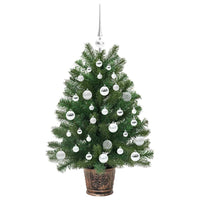 Albero di Natale artificiale con 150 LED Verde 95 cm PE e PVC 3397320