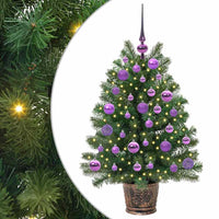 Albero di Natale artificiale con 150 LED Verde 95 cm PE e PVC 3397321