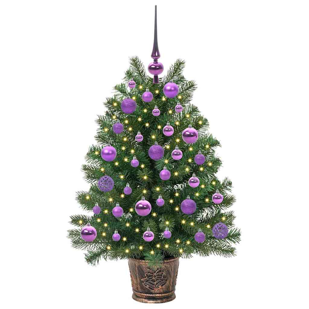 Albero di Natale artificiale con 150 LED Verde 95 cm PE e PVC 3397321