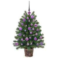 Albero di Natale artificiale con 150 LED Verde 95 cm PE e PVC 3397321