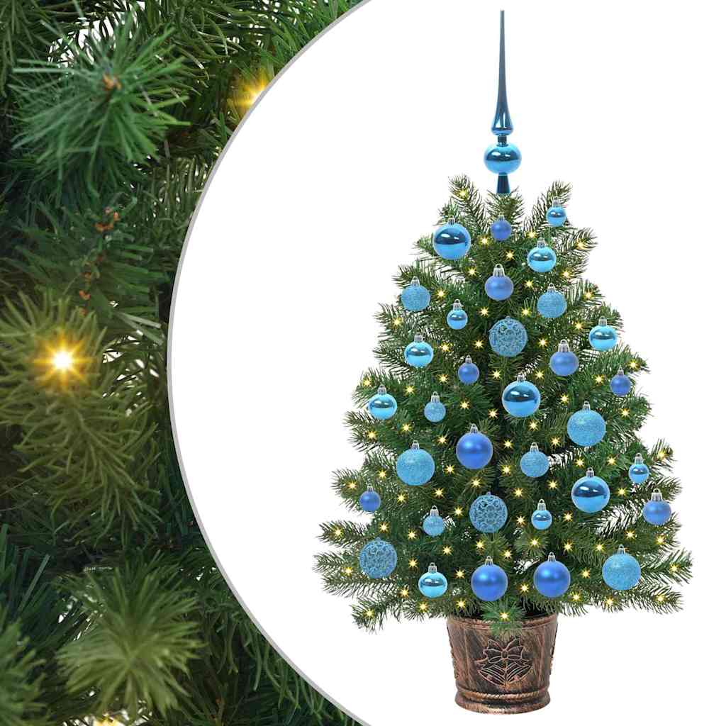 Albero di Natale artificiale con 150 LED Verde 95 cm PE e PVC 3397322