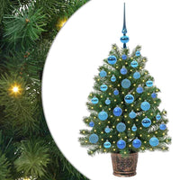 Albero di Natale artificiale con 150 LED Verde 95 cm PE e PVC 3397322