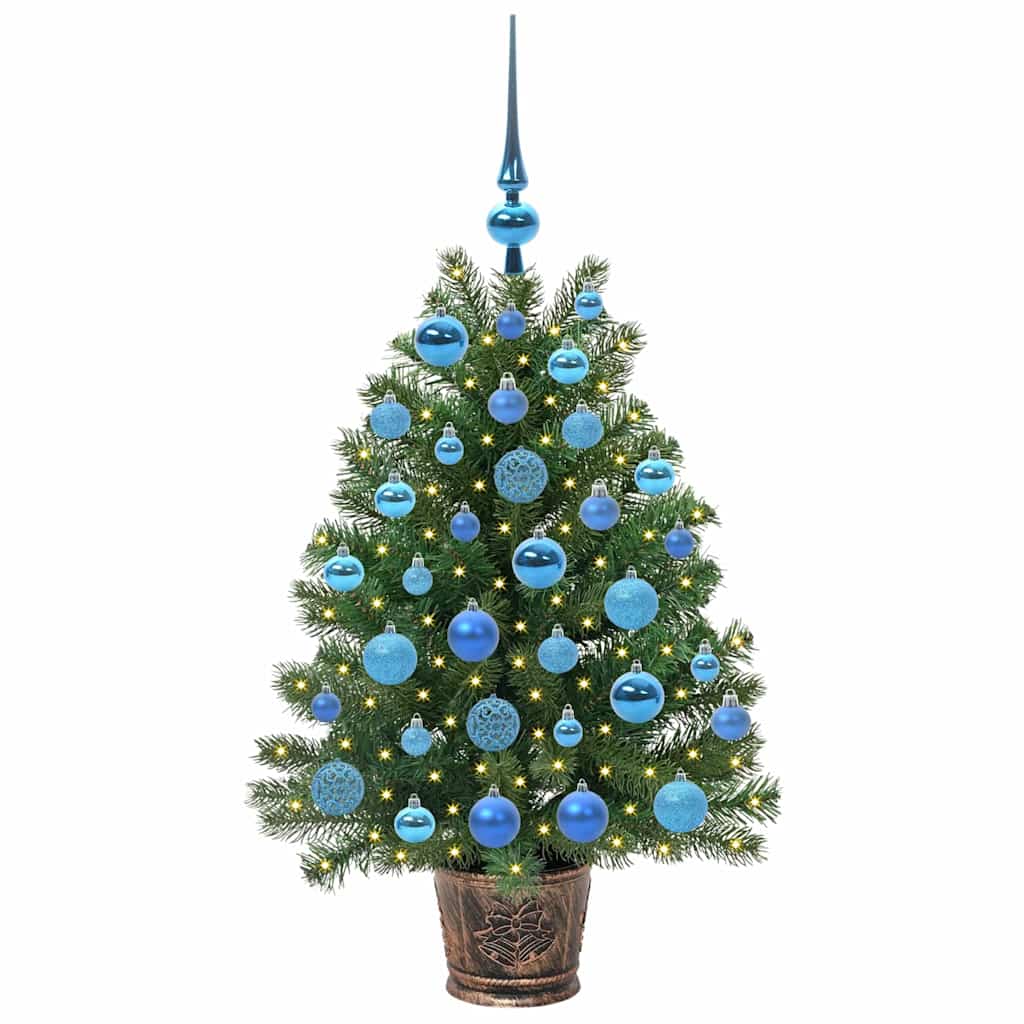 Albero di Natale artificiale con 150 LED Verde 95 cm PE e PVC 3397322