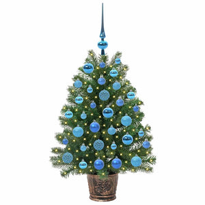 Albero di Natale artificiale con 150 LED Verde 95 cm PE e PVC 3397322