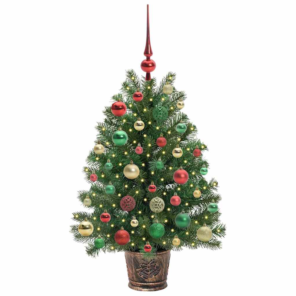 Albero di Natale artificiale con 150 LED Verde 95 cm PE e PVC 3397323