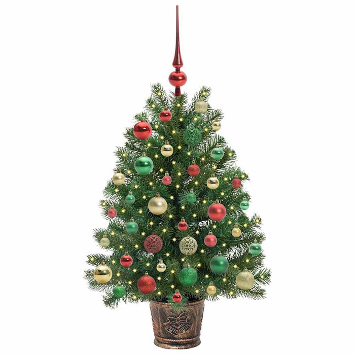 Albero di Natale artificiale con 150 LED Verde 95 cm PE e PVC 3397323