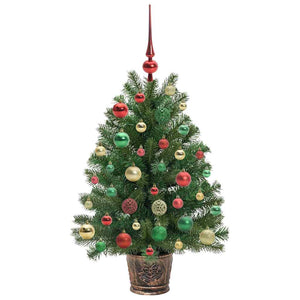 Albero di Natale artificiale con 150 LED Verde 95 cm PE e PVC 3397323