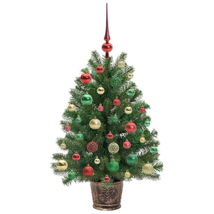 Albero di Natale artificiale con 150 LED Verde 95 cm PE e PVC 3397323