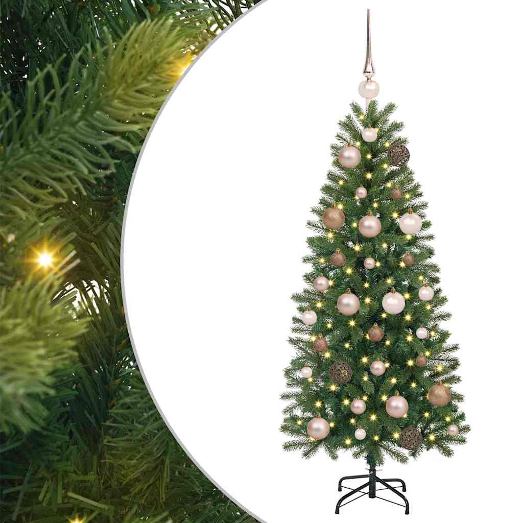 Albero di Natale artificiale con 150 LED Verde 120 cm PE e PVC 3397326