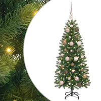 Albero di Natale artificiale con 150 LED Verde 120 cm PE e PVC 3397326