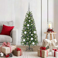 Albero di Natale artificiale con 150 LED Verde 120 cm PE e PVC 3397327