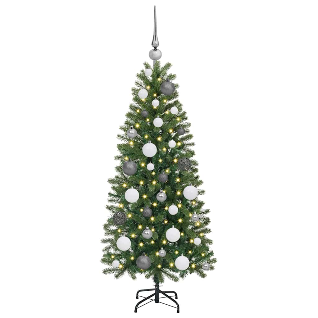 Albero di Natale artificiale con 150 LED Verde 120 cm PE e PVC 3397327