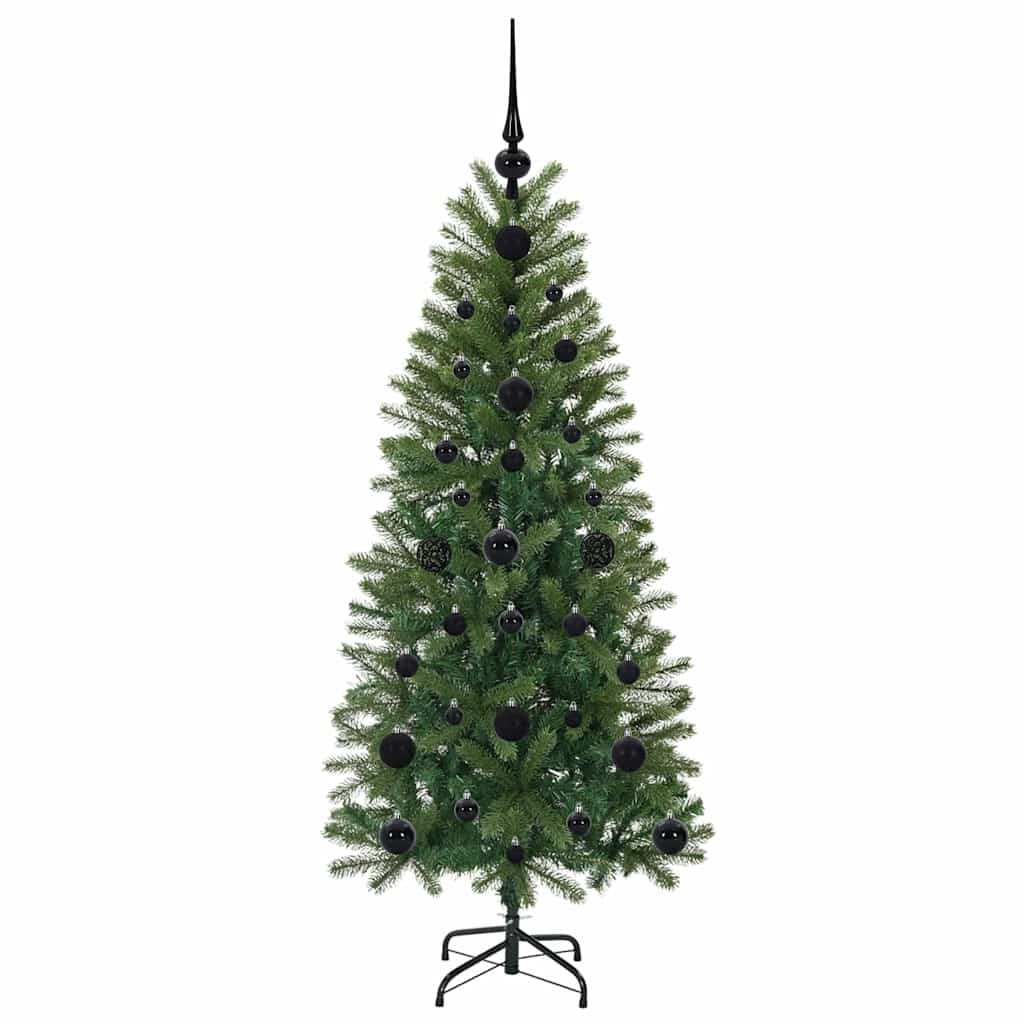 Albero di Natale artificiale con 150 LED Verde 120 cm PE e PVC 3397329