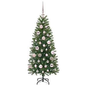 Albero di Natale artificiale con 150 LED Verde 120 cm PE e PVC 3397330
