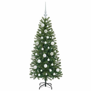 Albero di Natale artificiale con 150 LED Verde 120 cm PE e PVC 3397331