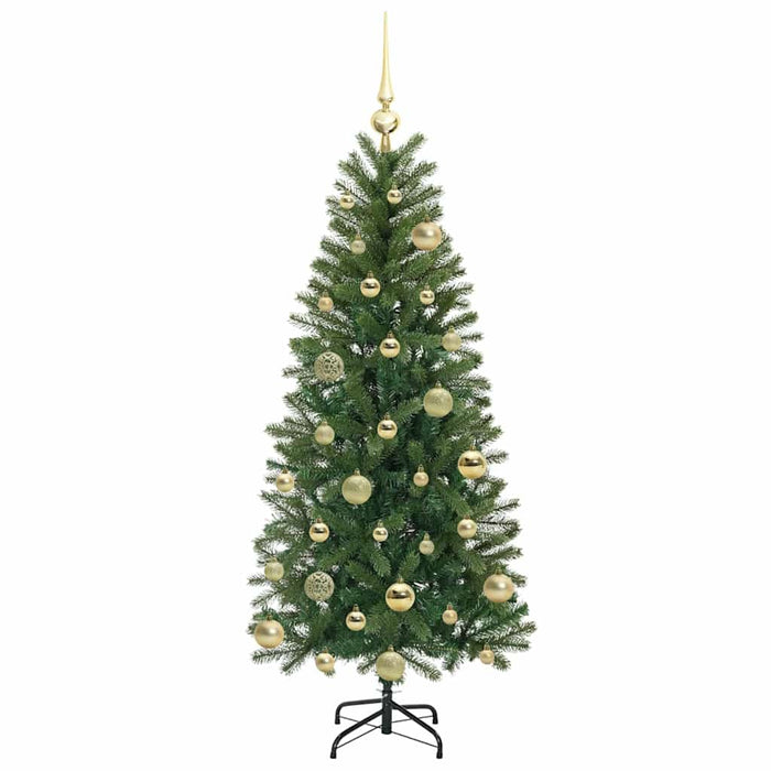 Albero di Natale artificiale con 150 LED Verde 120 cm PE e PVC 3397332