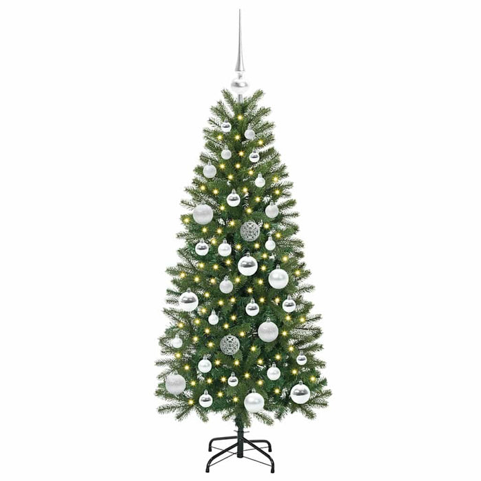Albero di Natale artificiale con 150 LED Verde 120 cm PE e PVC 3397333