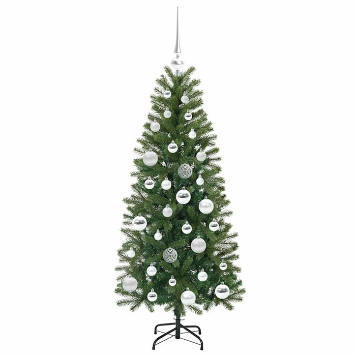 Albero di Natale artificiale con 150 LED Verde 120 cm PE e PVC 3397333