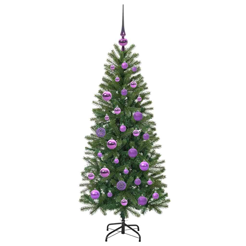 Albero di Natale artificiale con 150 LED Verde 120 cm PE e PVC 3397334