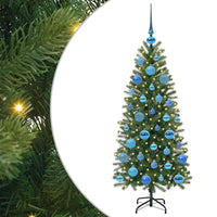 Albero di Natale artificiale con 150 LED Verde 120 cm PE e PVC 3397335