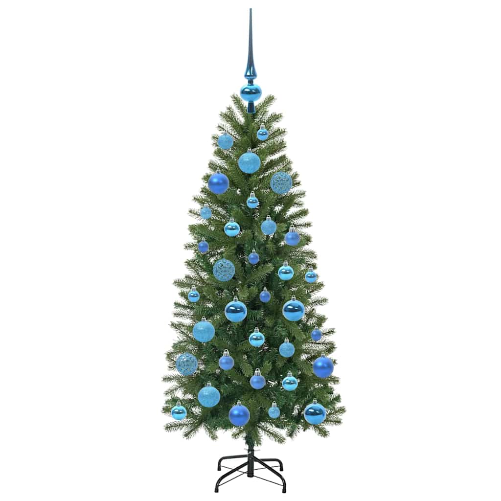 Albero di Natale artificiale con 150 LED Verde 120 cm PE e PVC 3397335