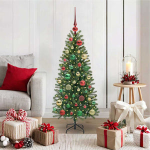 Albero di Natale artificiale con 150 LED Verde 120 cm PE e PVC 3397336