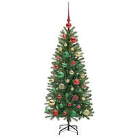 Albero di Natale artificiale con 150 LED Verde 120 cm PE e PVC 3397336