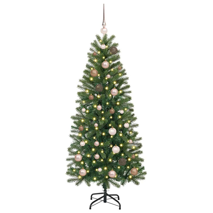 Albero di Natale artificiale con 150 LED Verde 150 cm PE e PVC 3397339