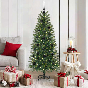 Albero di Natale artificiale con 150 LED Verde 150 cm PE e PVC 3397342