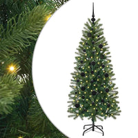 Albero di Natale artificiale con 150 LED Verde 150 cm PE e PVC 3397342