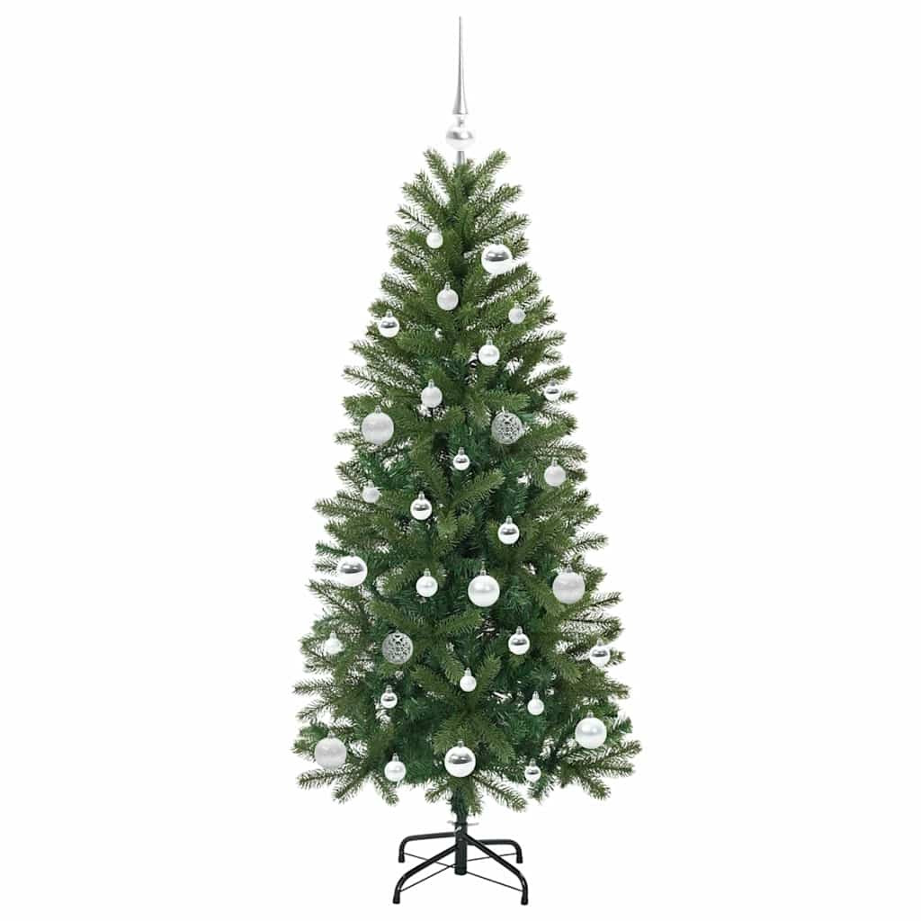 Albero di Natale artificiale con 150 LED Verde 150 cm PE e PVC 3397346