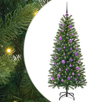 Albero di Natale artificiale con 150 LED Verde 150 cm PE e PVC 3397347