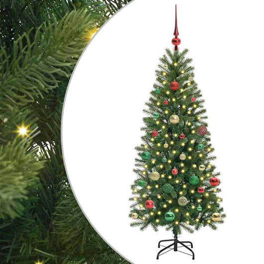 Albero di Natale artificiale con 150 LED Verde 150 cm PE e PVC 3397349