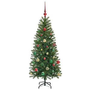 Albero di Natale artificiale con 150 LED Verde 150 cm PE e PVC 3397349