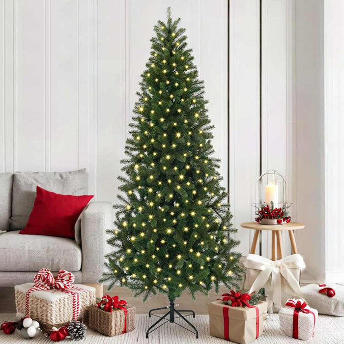 Albero di Natale artificiale con 300 LED Verde 180 cm PE e PVC 3397350