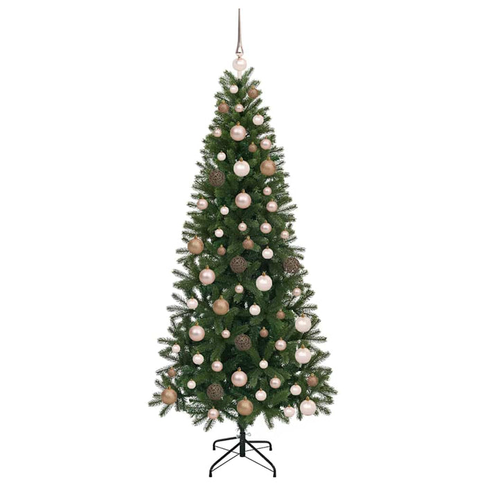 Albero di Natale artificiale con 300 LED Verde 180 cm PE e PVC 3397352