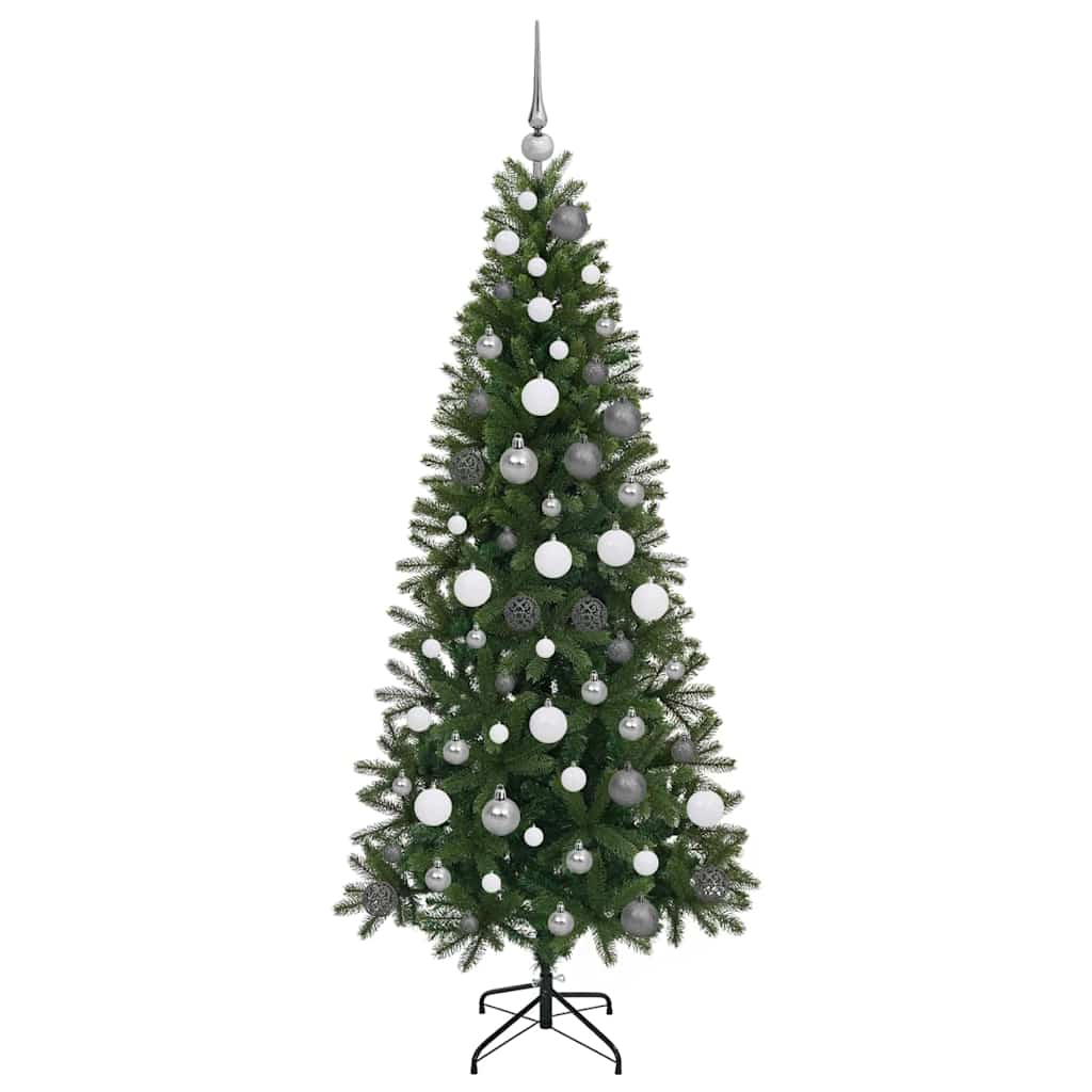 Albero di Natale artificiale con 300 LED Verde 180 cm PE e PVC 3397353
